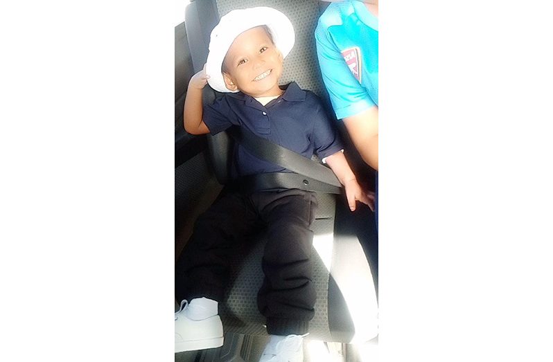 Three-year-old Shiv Thompson