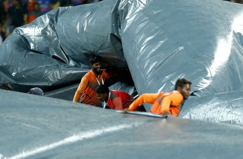 A short but heavy burst of rain delayed the start of play by 47 minutes  •  BCCI