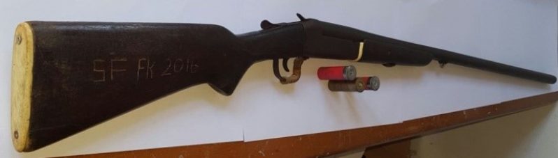 Shotgun and three  cartridges were found
at Omai Landing, Region 8