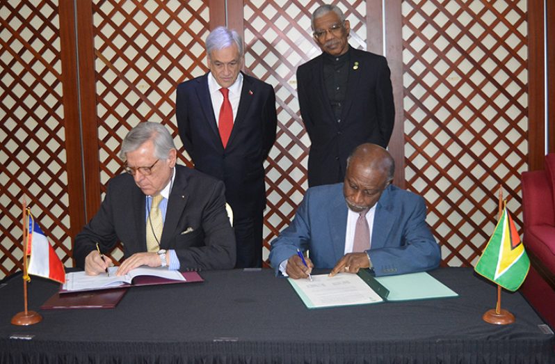 Guyana, Chile sign petroleum, language pacts - Guyana Chronicle