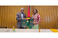 Director General of the Guyana Civil Aviation Authority, Lt Col (Ret’d) Egbert Field and Mrs Olive Birungi Lumonya, Deputy Director General of the Uganda Civil Aviation Authority have signed an agreement for technical co-operation