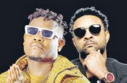 Afrobeats artiste, Bruce Melody, (foreground) teams up with Shaggy on the song When She's Around (Funga Macho)