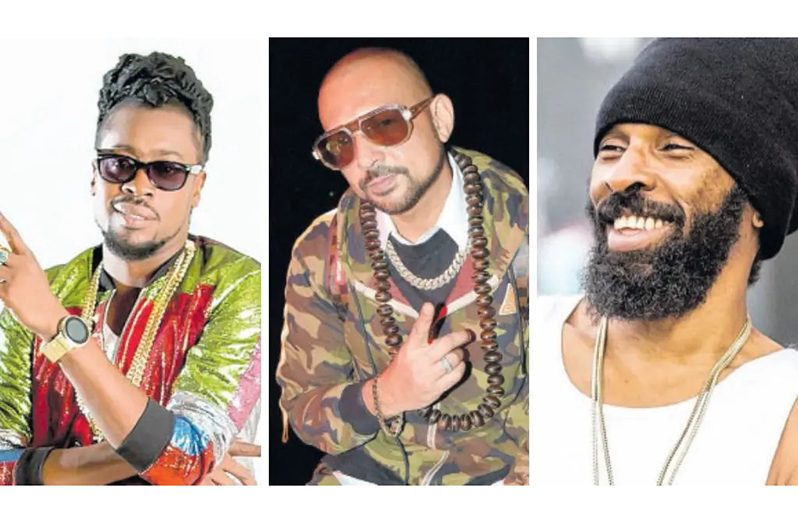 From left to right: Spragga Benz, Sean Paul and Beenie Man