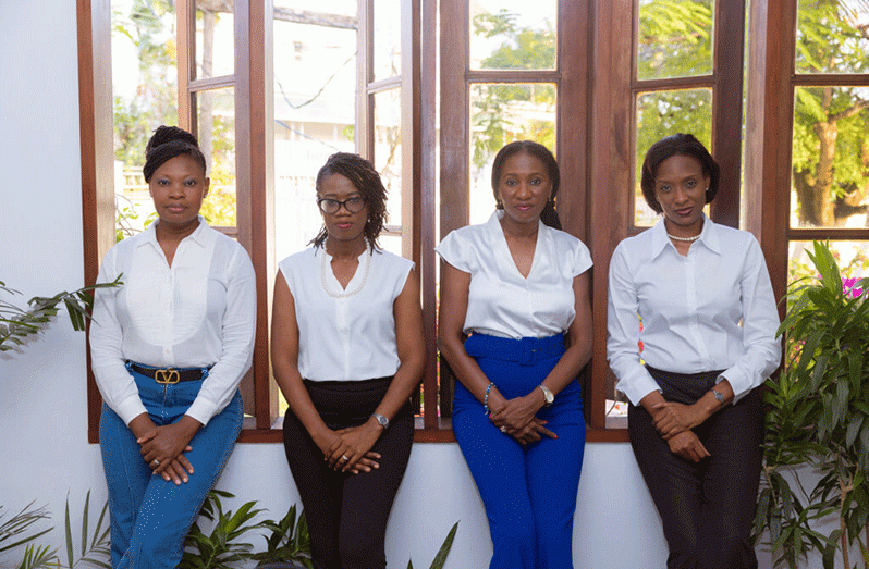 Founders of Sispro Inc. (from left to right) Ayodele Dalgety-Dean, Abbigale Loncke-Watson, Dr. Melissa Varswyck, and ‘Dee’ George