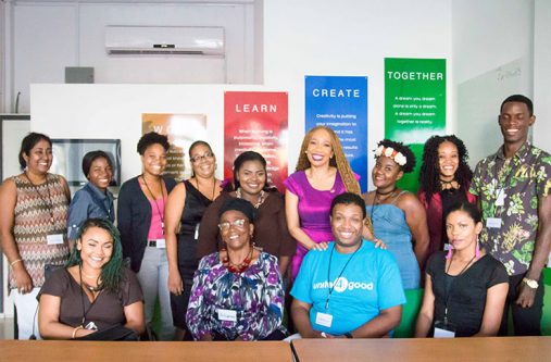 Sonia Noel with some of the participants in the ‘Confidence becomes you’ programme