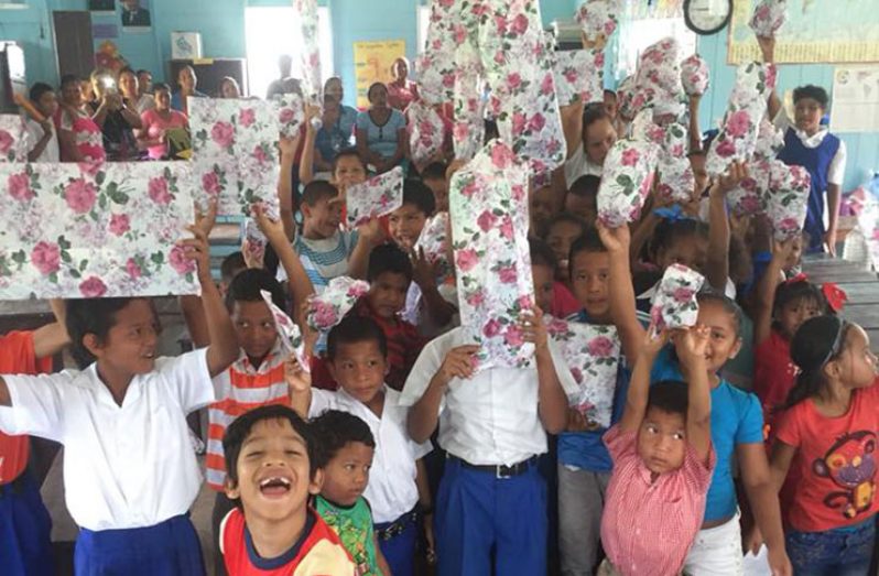 Just a Little Bit Kids Foundation’ gift distribution in the Upper Demerara River
