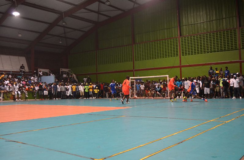 Action in the GT Beer/Petra final which Sparta Boss won 4-2.