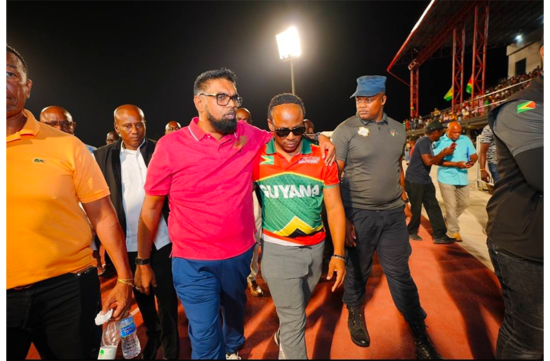 President Dr Irfaan Ali and former APNU Member of Parliament, Jermaine Figueira