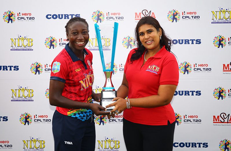 Stafanie Taylor played a captain’s innings to see her side home.