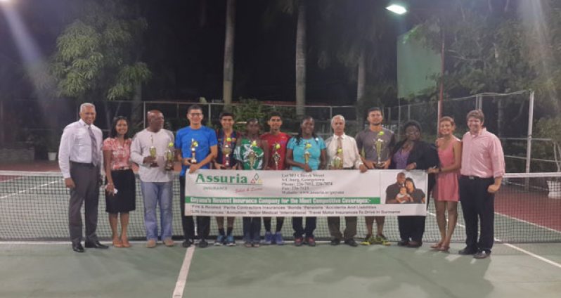 Winners of the various categories strike a pose with GTA and Assuria Insurance officials at the conclusion of the tournament.