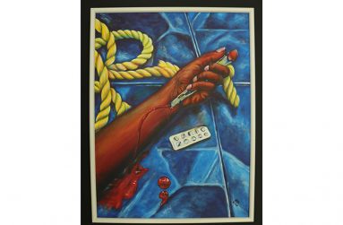 Painting by Alyce Cameron entitled “Last Resort”