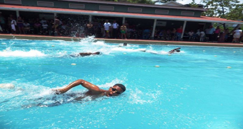 Action in the pool at the North Georgetown Inter-School Championships