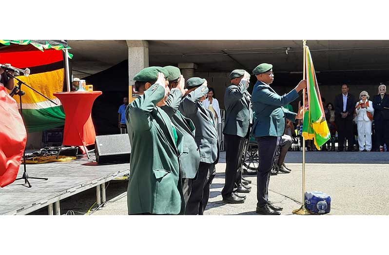 The symbolic raising of the Golden Arrowhead