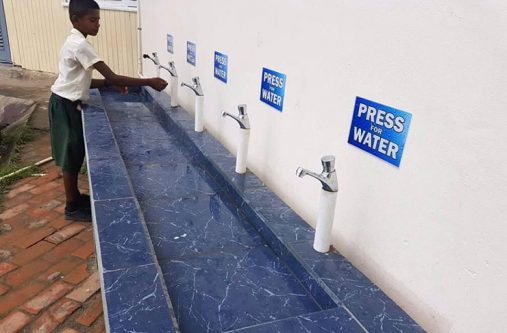 The water filtration system installed at Canje Secondary School