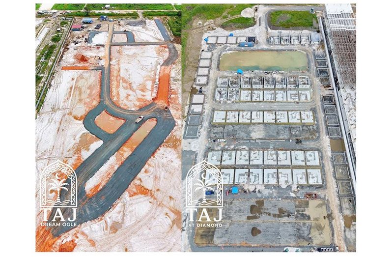 Coastal Rim Properties Inc. (CRP) construction is progressing steadily on the TAJ Dream Ogle and TAJ Diamond developments, which together will deliver more than 1,200 residential units near Georgetown