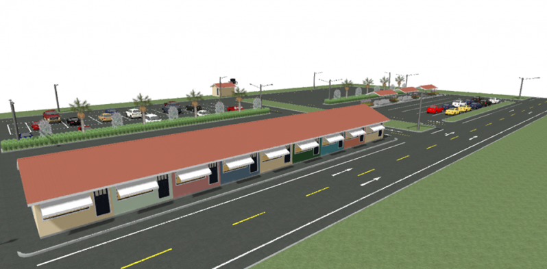 An artist's impression of the expected outcome of the tarmac.