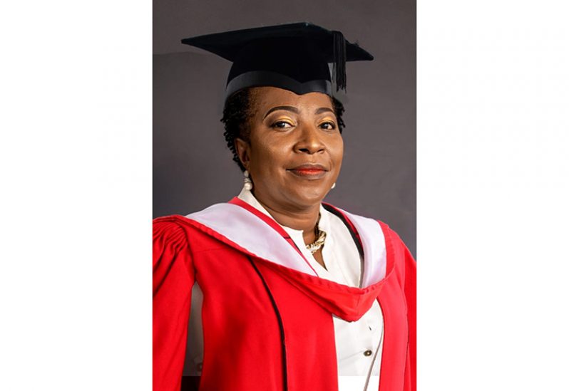 Dr Paulette Henry after receiving her doctorate in Higher Education Leadership, University of the West Indies, Open Campus
.