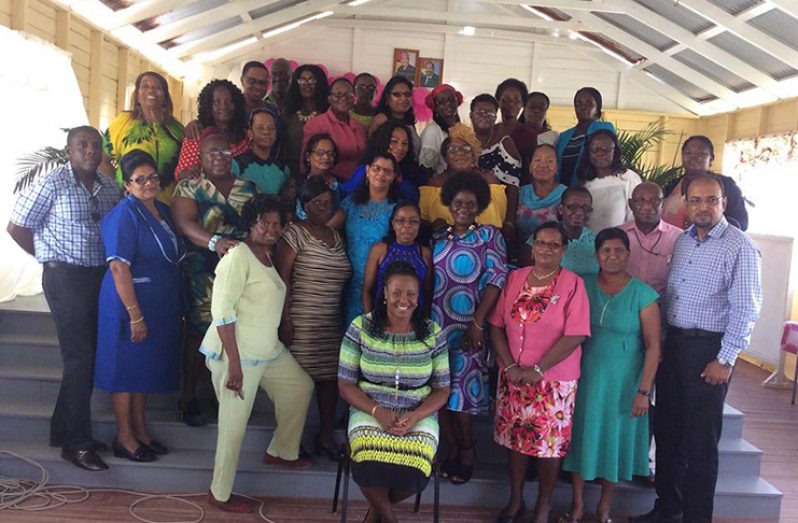 The Education Officers of the region along with the retired educators who were honoured