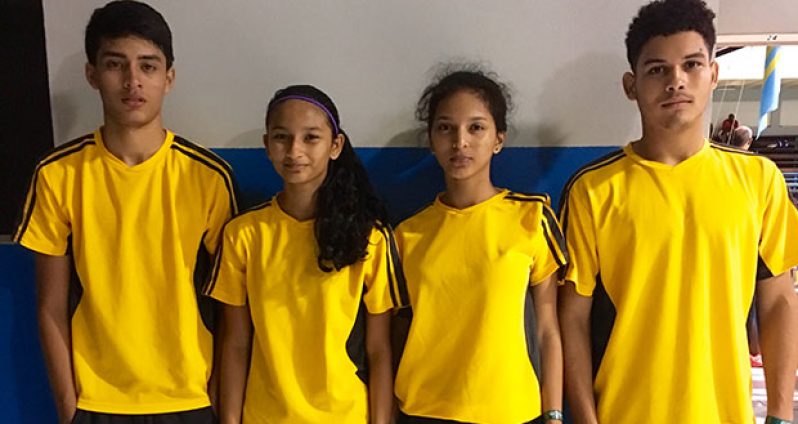 The Guyana team at the Caribbean Badminton Team Championships 2016