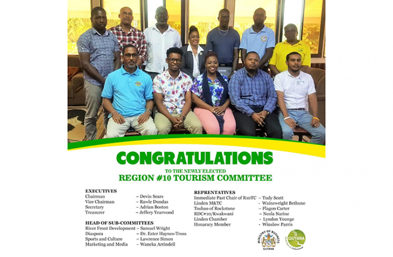New executive members of the Region 10 Tourism Association