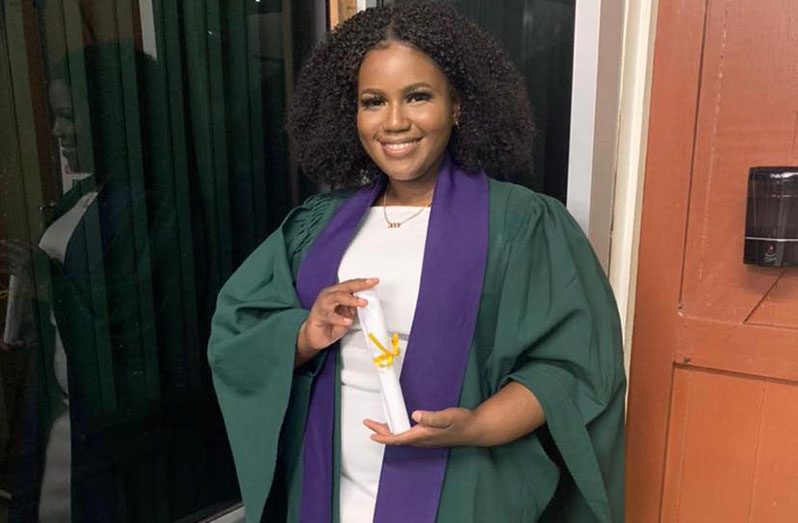 Tiffany Forrester graduated with an Associate Degree in Biology from the University of Guyana