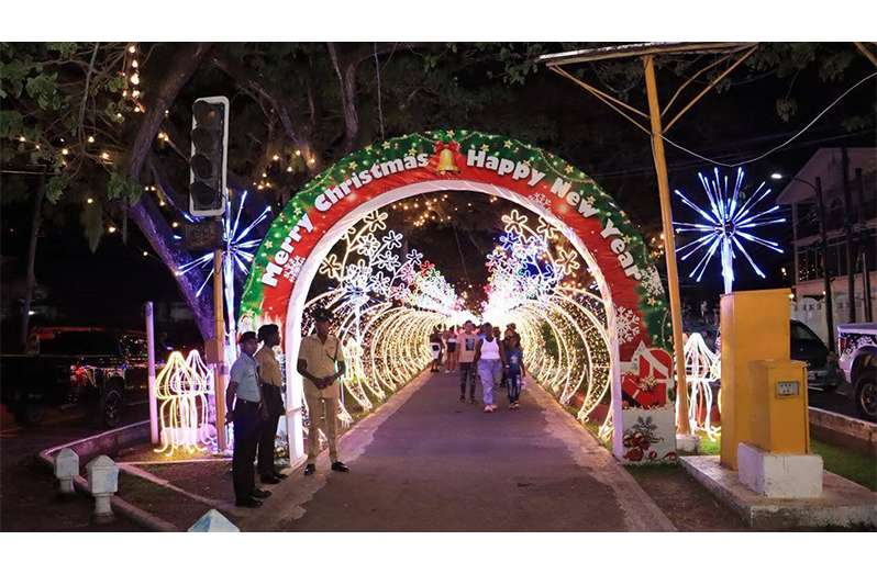 The area where the One Guyana Christmas Village was held