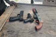 The toy firearms found during the Agricola operation