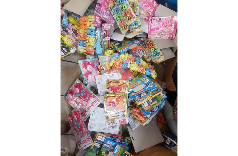 Some of the toys that were distributed