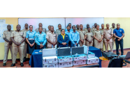 The police ranks who are being trained pose with EPA officials (GPF photo)