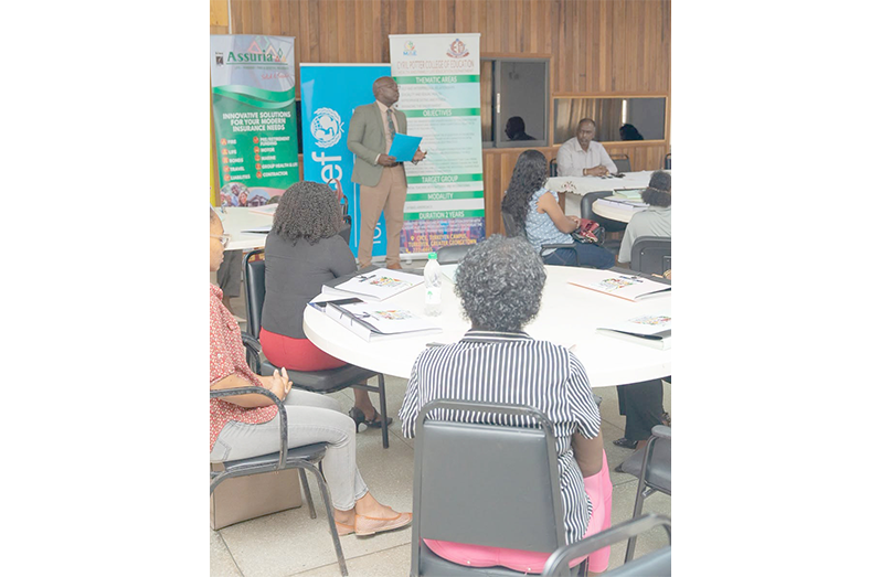 Some of the teachers during the three-day training session (Photo: UNICEF Guyana & Suriname/ Facebook)