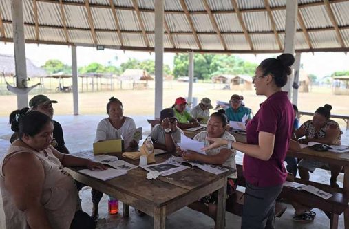 Training in one of the Indigenous tourism communities