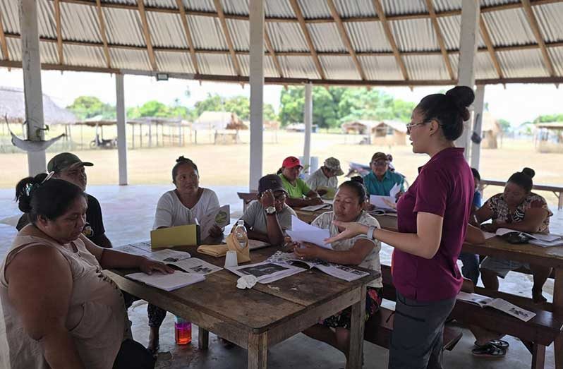 Training in one of the Indigenous tourism communities