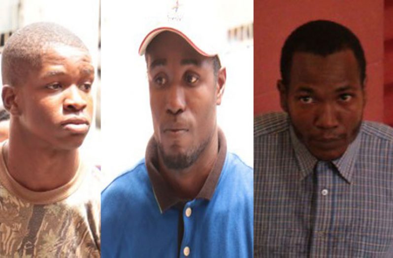 L-R: Clifton Gibson, Linton Eastman and	Stancy Rodney