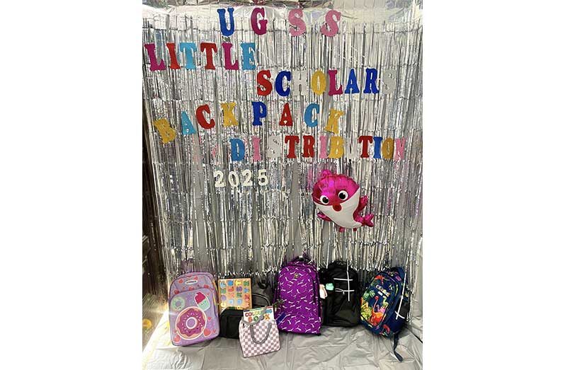 Some of the backpacks that were distributed (Photo: UGSS/ Facebook)