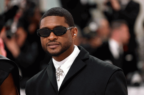 Usher poses at the Met Gala, an annual fundraising gala held for the benefit of the Metropolitan Museum of Art's Costume Institute with this year's theme "Karl Lagerfeld: A Line of Beauty", in New York City, New York, U.S., May 1, 2023 (REUTERS/Andrew Kelly/File Photo)