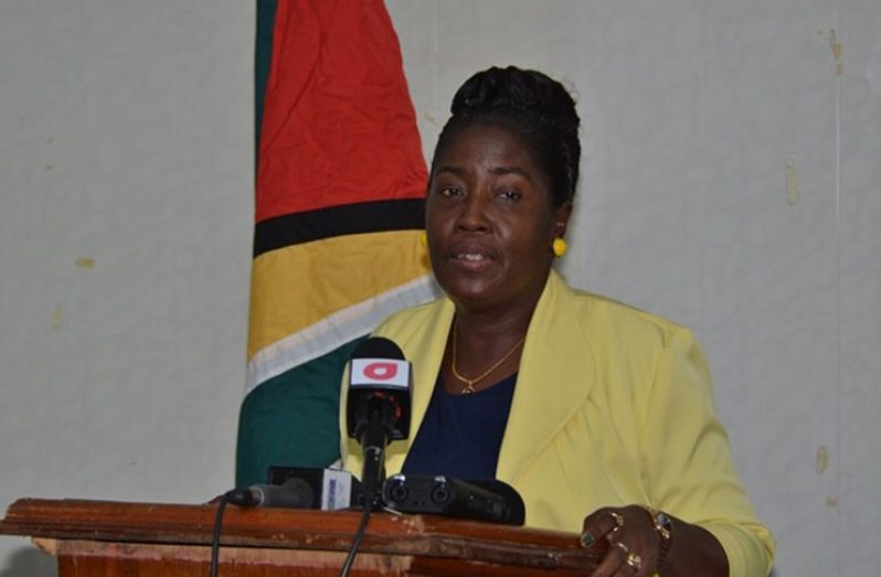 Minister within the Ministry of Agriculture, Hon. Valerie Adams-Yearwood