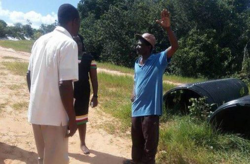 A resident venting his frustration to regional officials who recently visited the community