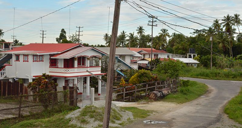 The village of Sans Souci, located at the front of the island of Wakenaam