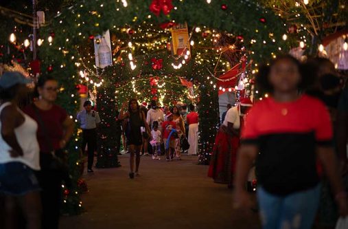 The One Guyana Christmas Village and Supermarket (Delano Williams photo)