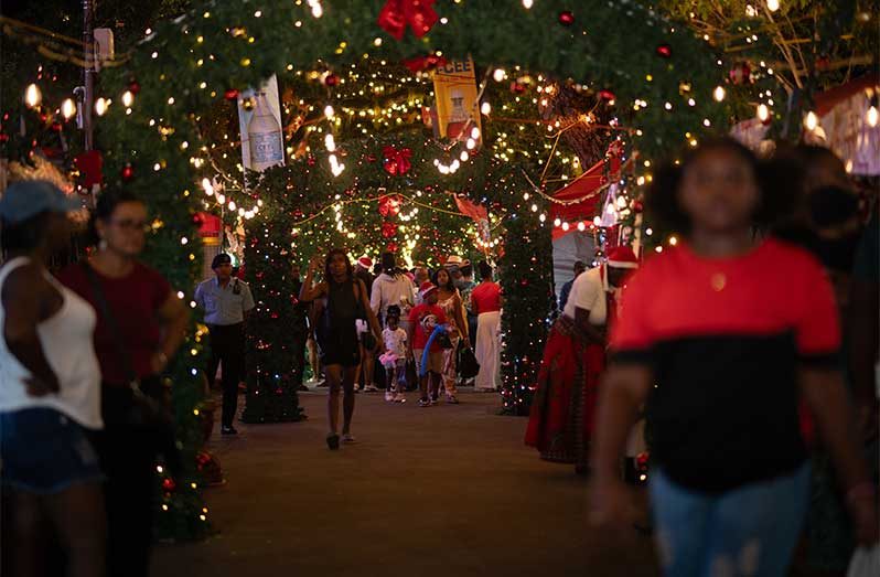 The One Guyana Christmas Village and Supermarket (Delano Williams photo)