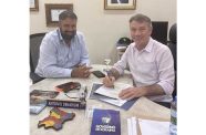 Governor of Roraima, Antonio Denarium (right) with renowned American journalist, Arick Wierson