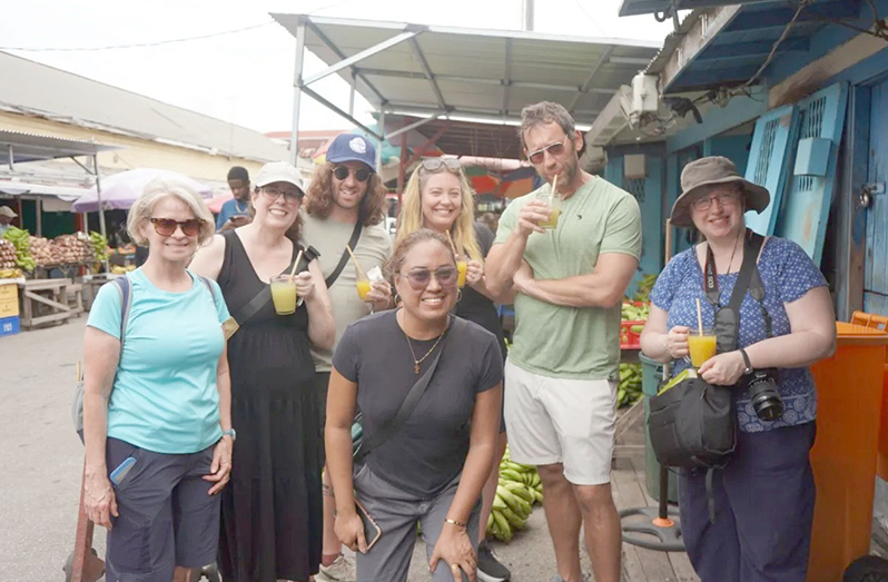 The team of North American journalists visiting Guyana for the Press Familiarisation Trip