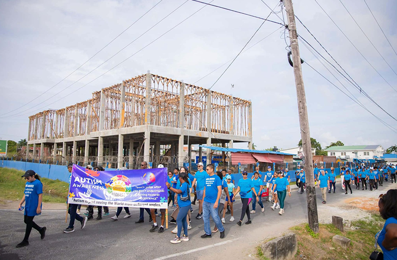 Scores participated in the Sameir Uniquely Me Inc.’s annual autism awareness walk (GPHC)