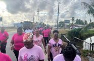 The activity commenced at the Den Amstel Police Station and proceeded to the Leonora Track and Field Facility on the West Coast Demerara, where participants demonstrated their support for cancer awareness and the importance of collective action in addressing the impact of the disease