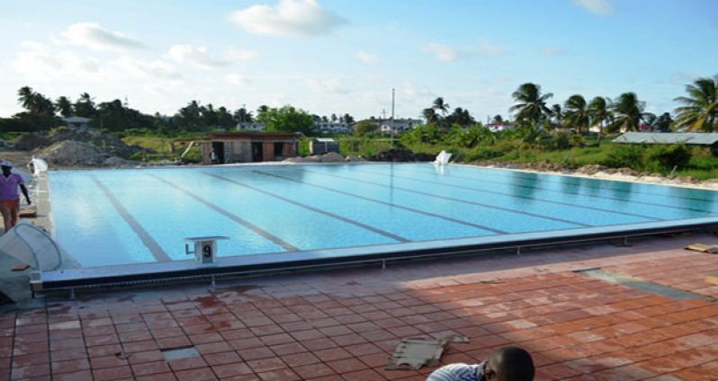 The warm-up pool at the National Aquatic Centre will be commissioned today by President Ramotar.