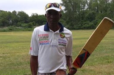 Wayne Jones after completing a fine 97 versus Albion All Stars