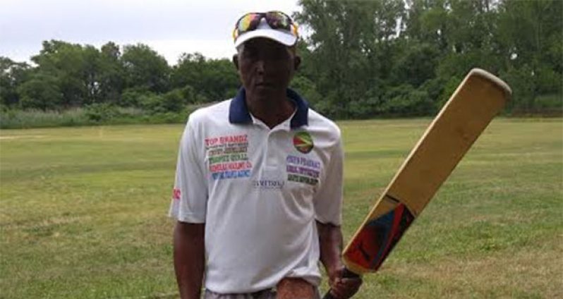 Wayne Jones after completing a fine 97 versus Albion All Stars