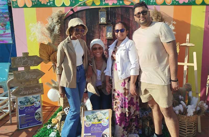 Samathra Morgan (centre) with her By Devine Inspiration team