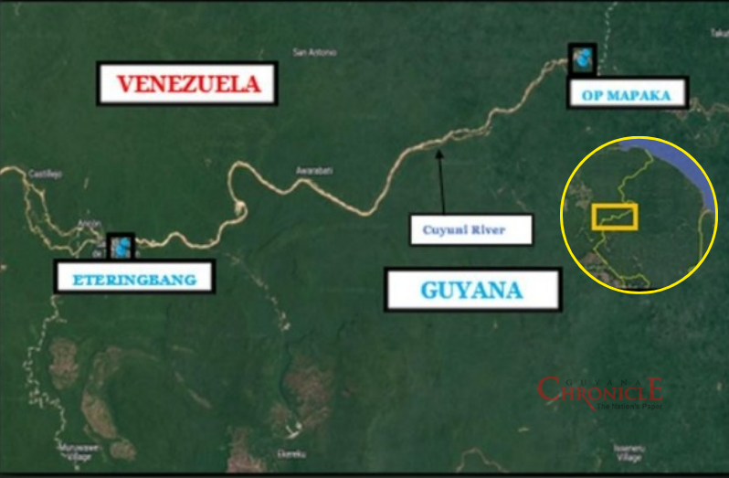 A map provided by the military highlights the patrol area and the proximity of the attacks to Venezuelan territory, underscoring ongoing tensions amid Venezuela’s unlawful territorial claims to Guyana’s Essequibo region.