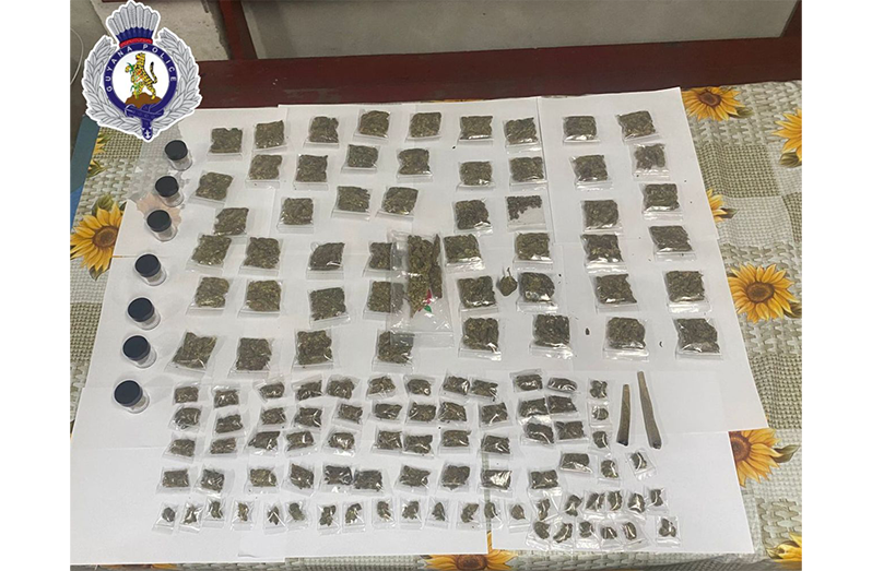 The cannabis seized during the operation